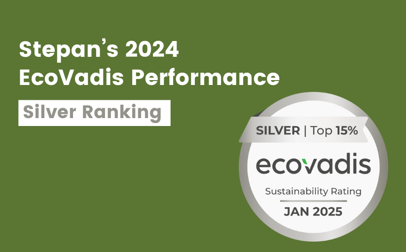 Stepan Achieves a Silver Medal in 2024 EcoVadis Assessment