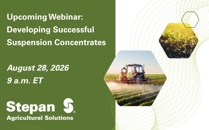 Live Webinar: Developing Successful Suspention Concentrates: Practical Strategies and Lessons Learned